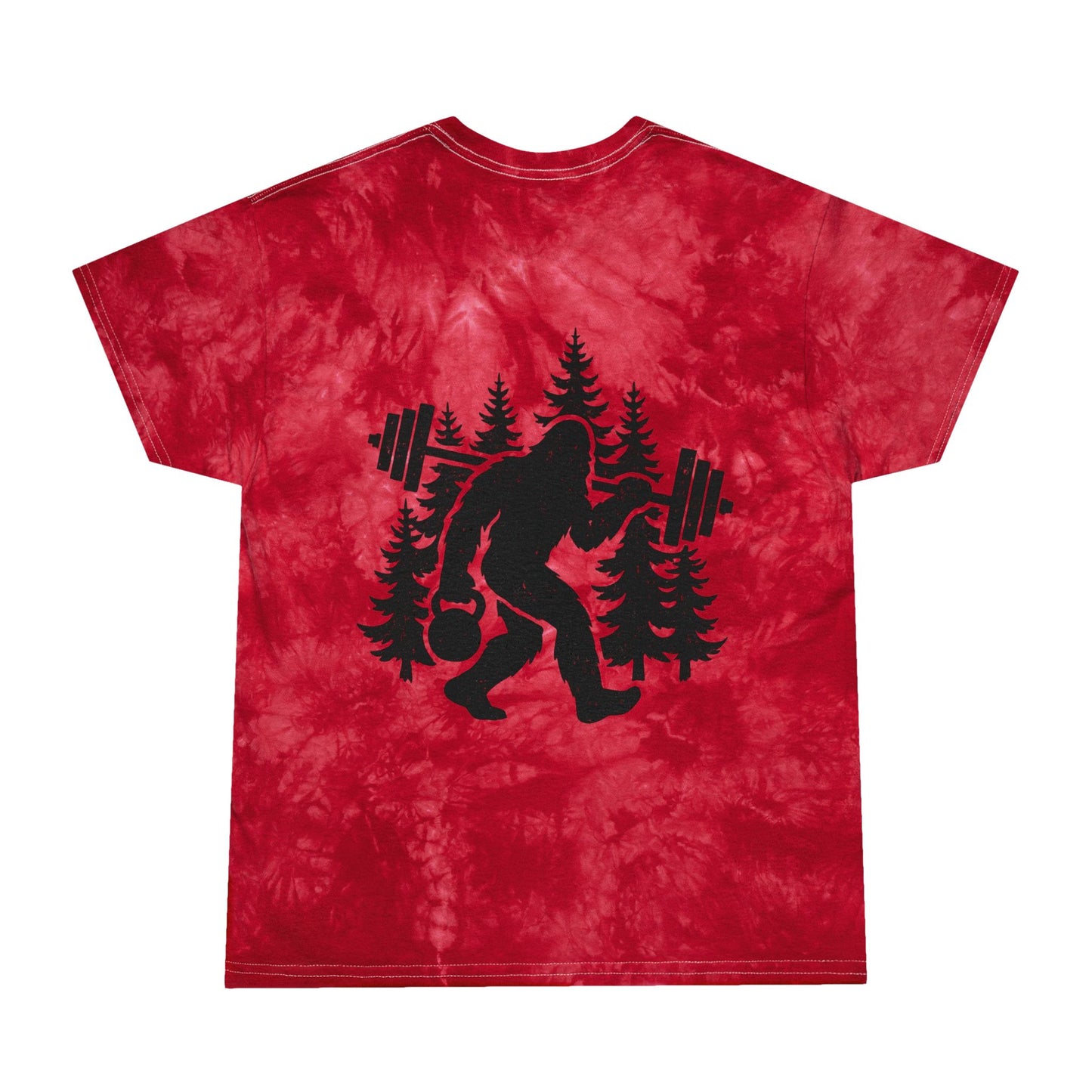 Bigfoot Gains Tie-Dye Tee (front logo + back design) – Discipline Club Shirt