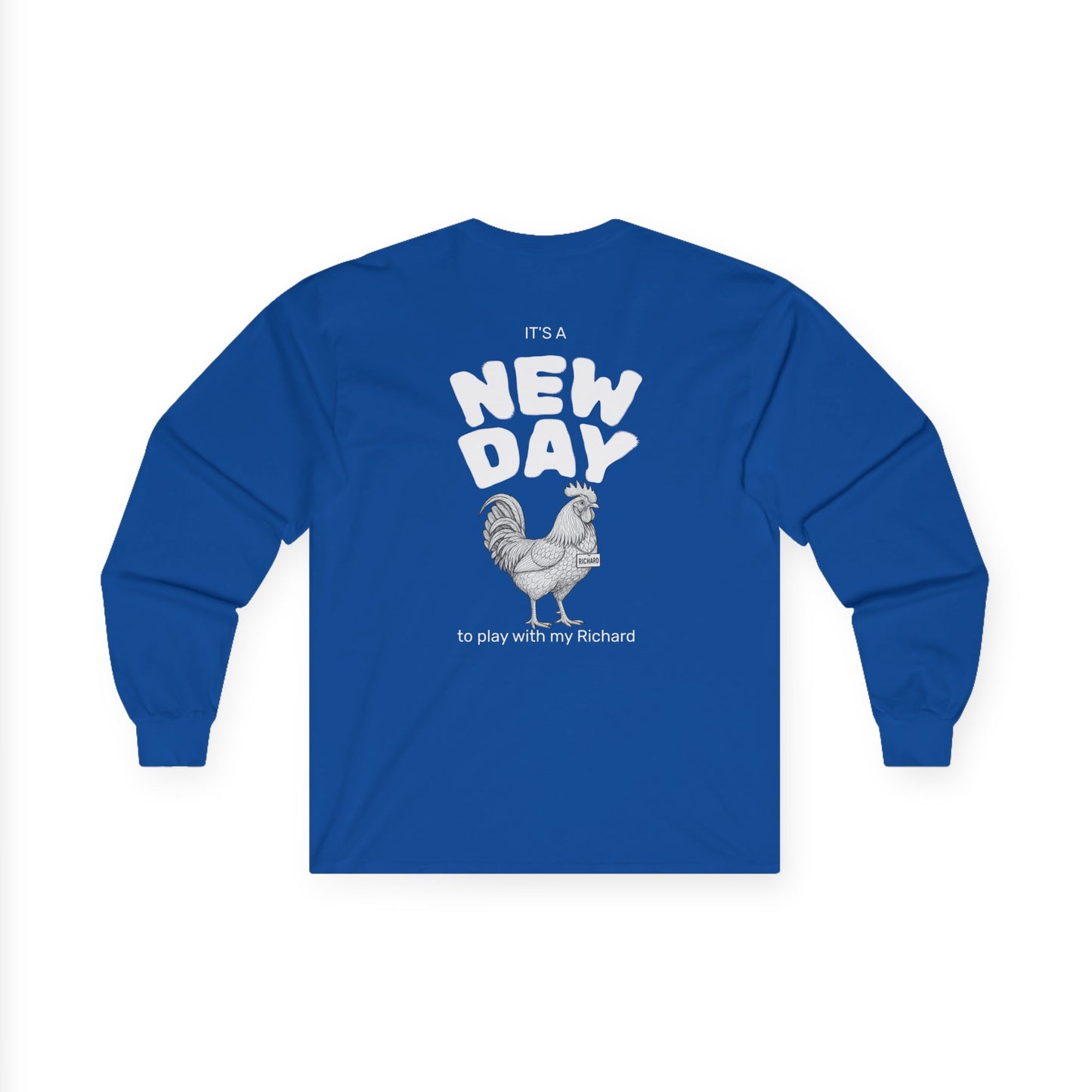 Richard Long Sleeve Tee (front logo + back design) - Meme Apparel