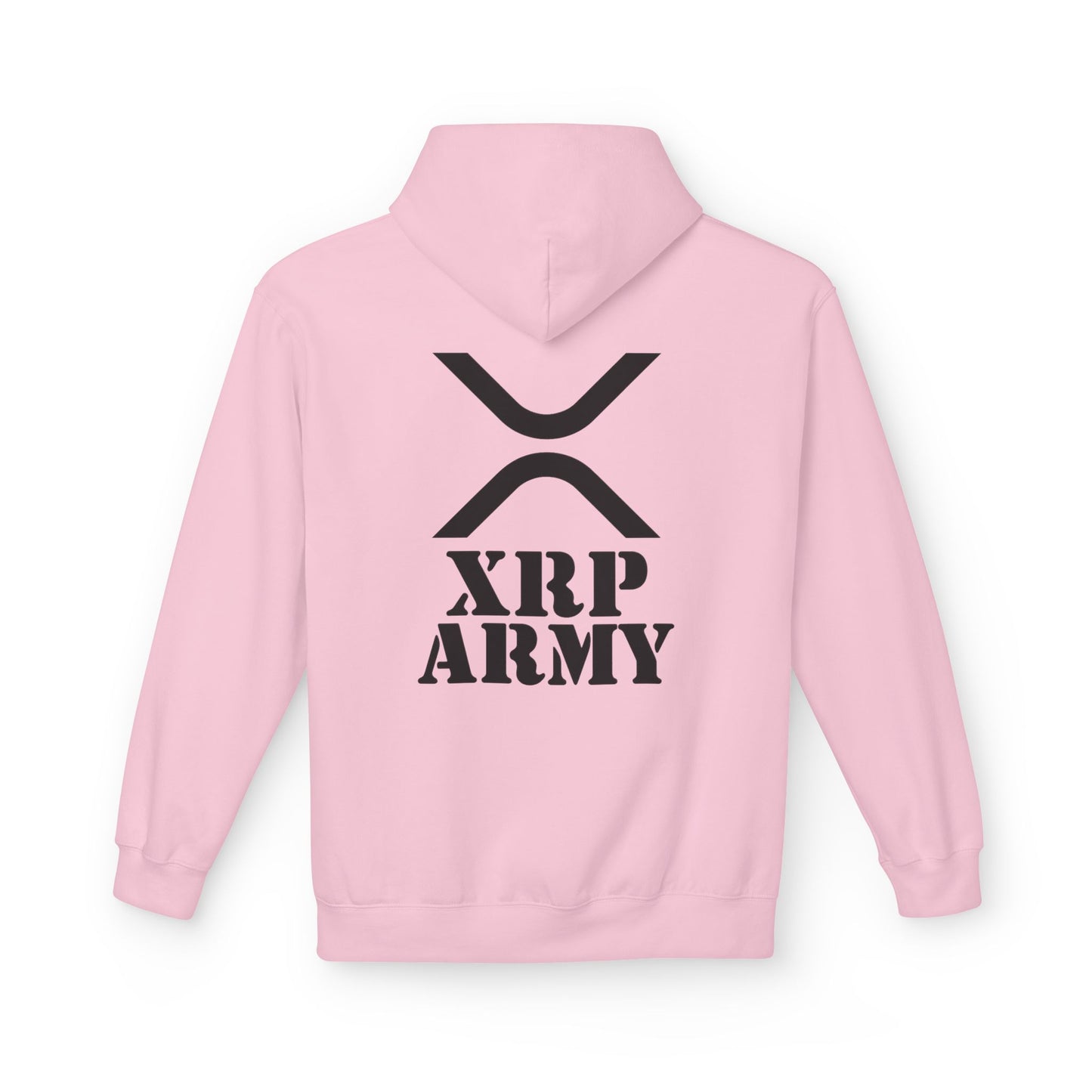 XRP Army Hoodie (front logo + back design) – Crypto Vault Pullover