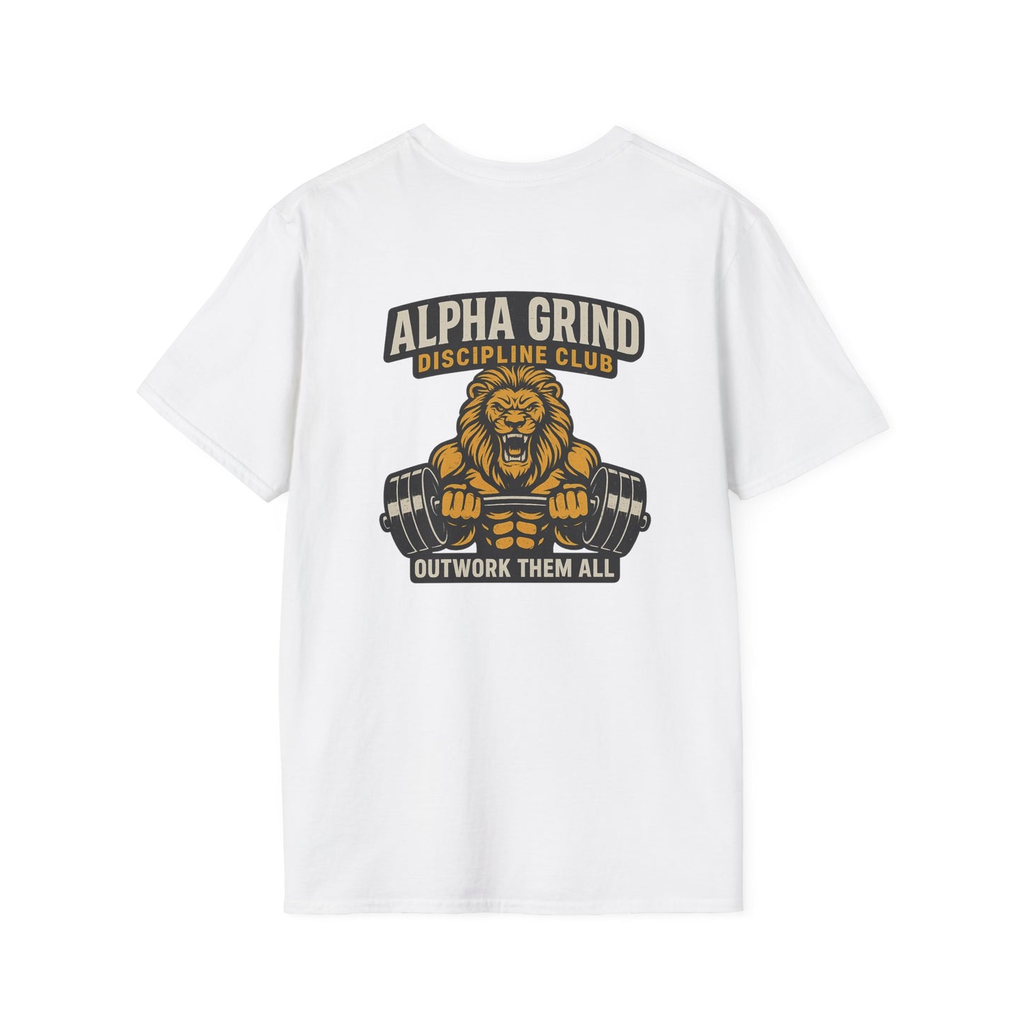 Alpha Grind T-Shirt (front logo + back design) – Gym Apparel