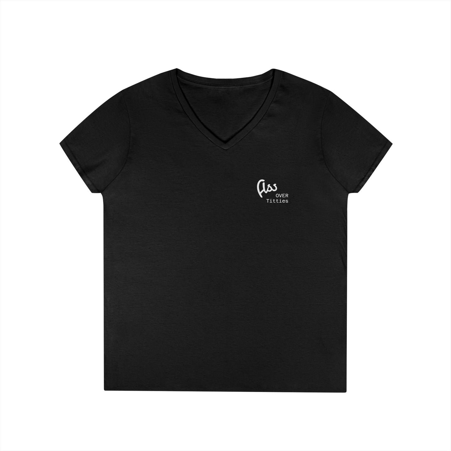 Ass Over Titties V-Neck Tee (front design) – Meme Apparel