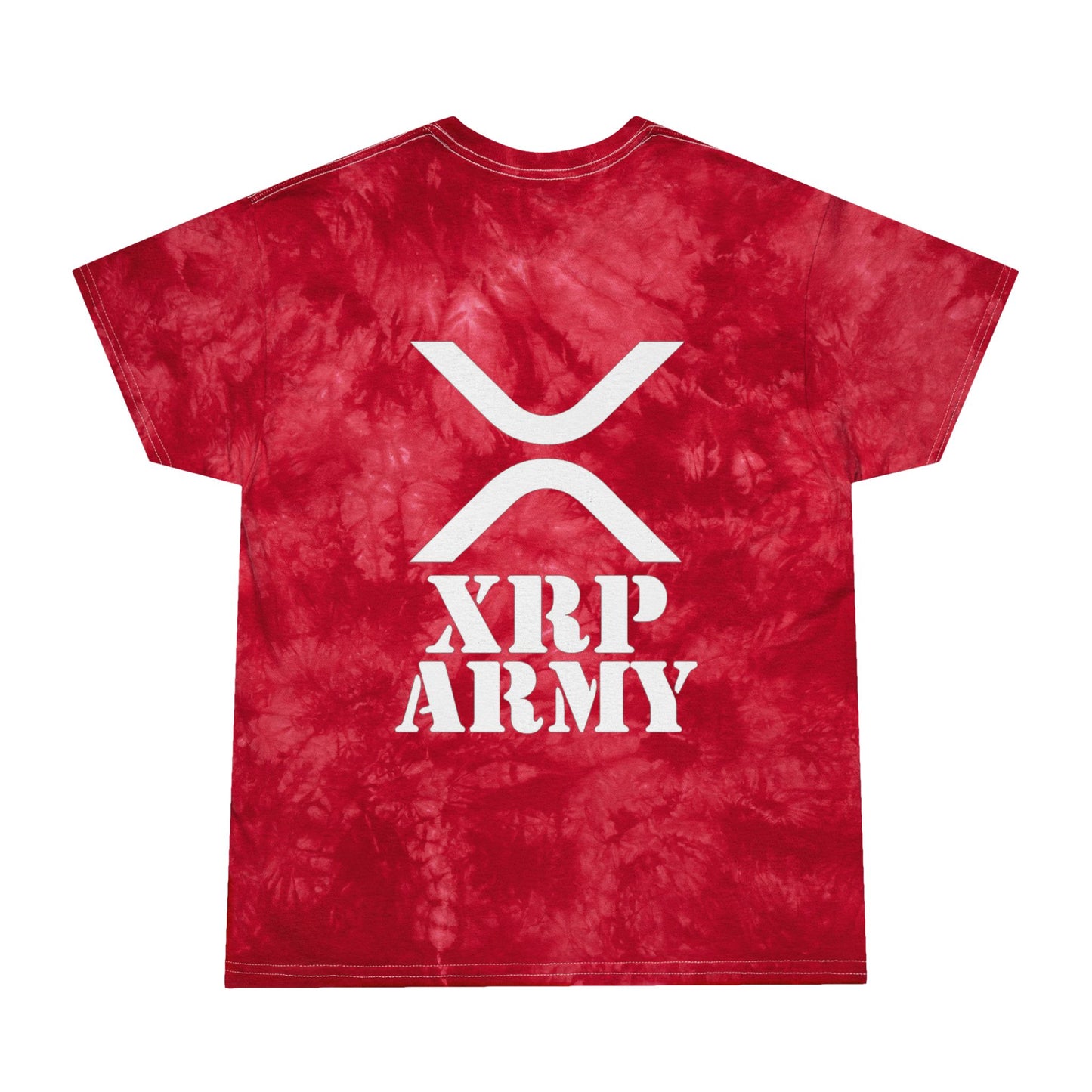 XRP Army Tie-Dye Tee (front logo + back design) – Crypto Vault Shirt
