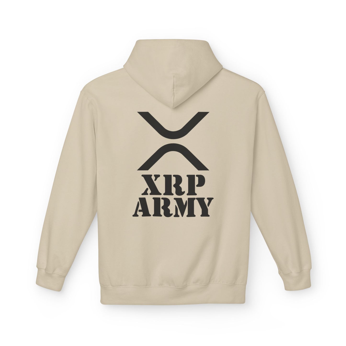 XRP Army Hoodie (front logo + back design) – Crypto Vault Pullover