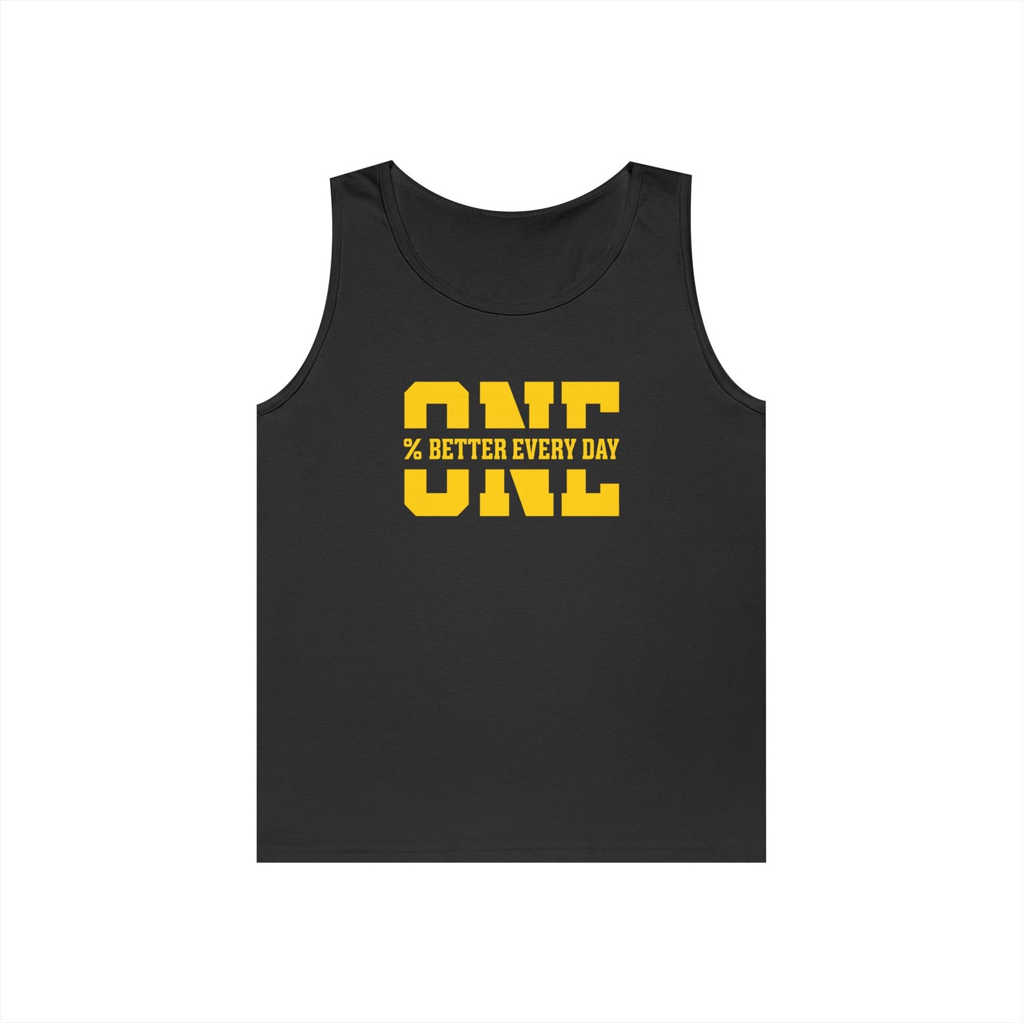 1% Better Every Day Tank Top (front design) – Discipline Club Shirt