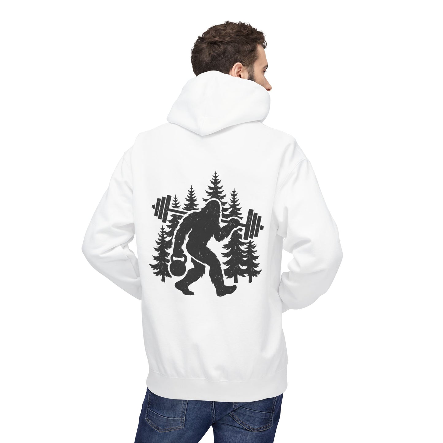 Bigfoot Gains Hoodie (front logo + back design) – Discipline Club Pullover