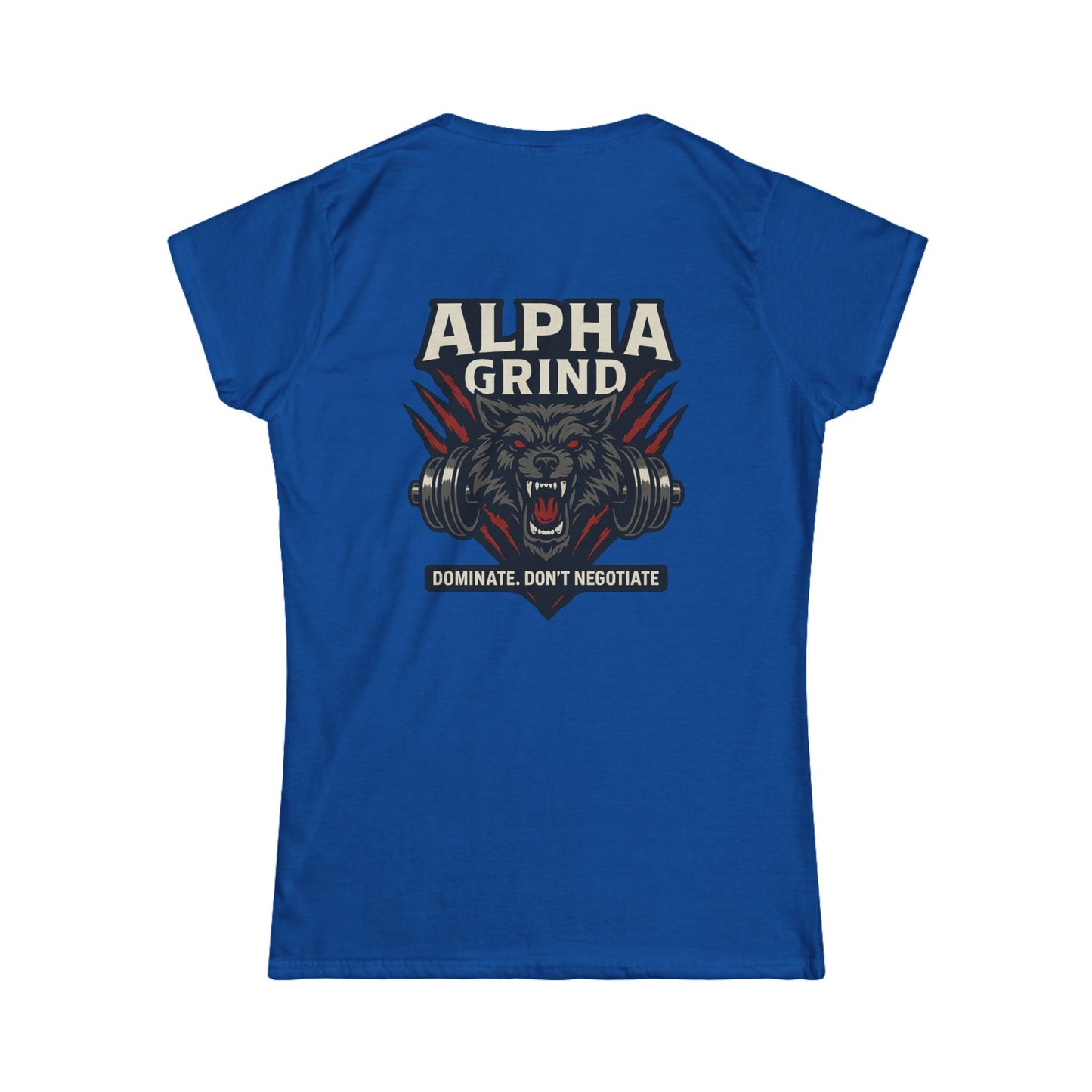 Dominate Women's Tee (front logo + back design) – Gym Apparel