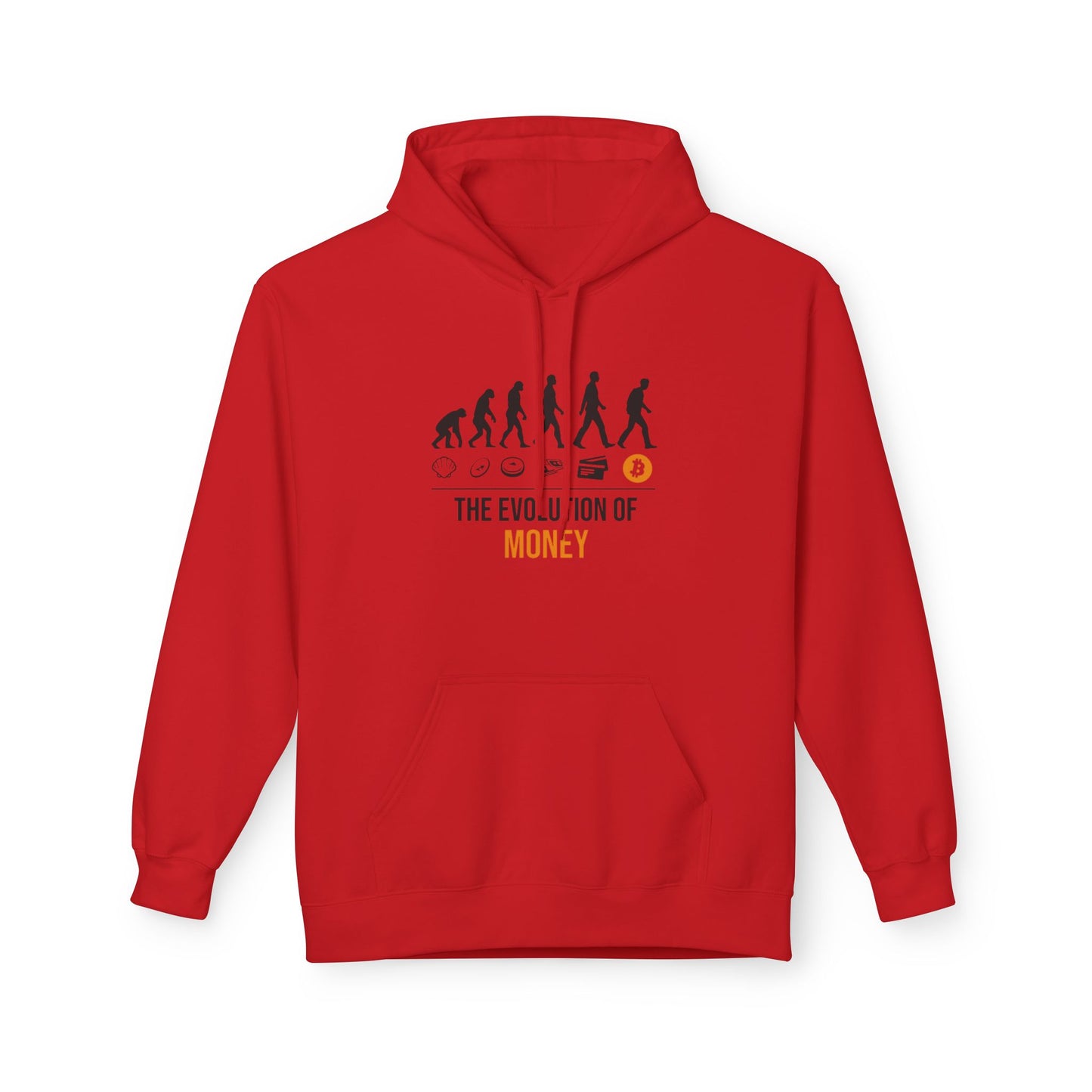 The Evolution of Money Hoodie (front design) – Crypto Vault Pullover