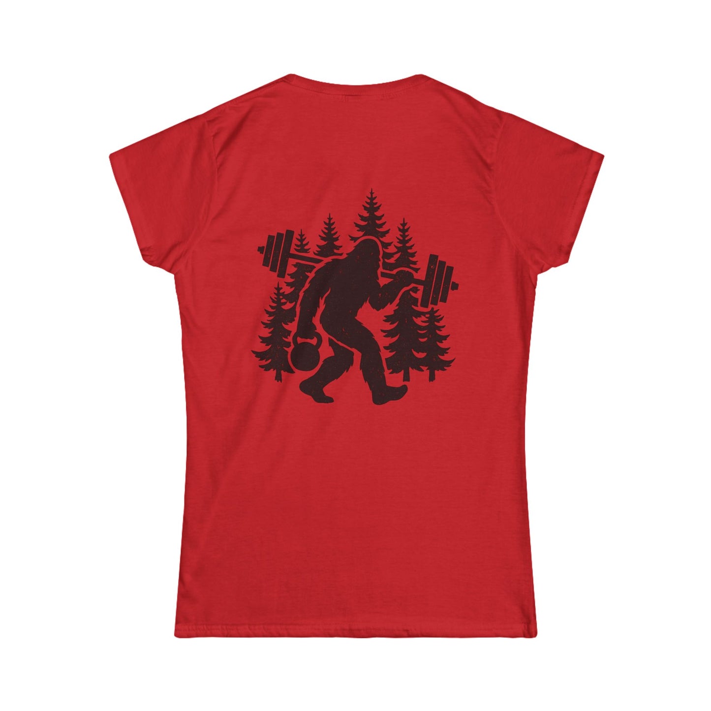Bigfoot Gains Tee (front logo + back design) – Discipline Club Women’s Shirt