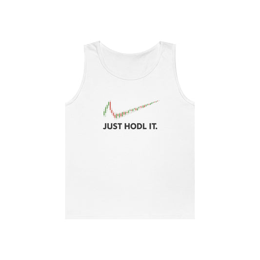 Just HODL It Tank Top (front design) – Crypto Vault Shirt