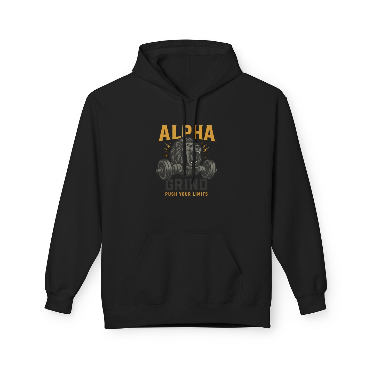 Push Your Limits Midweight Softstyle Fleece Hoodie (front design) – Gym Apparel