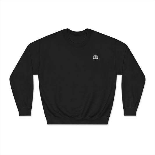 Wearhouse Vibes Discipline Club DryBlend Crewneck Sweatshirt (front logo) – Gym Apparel