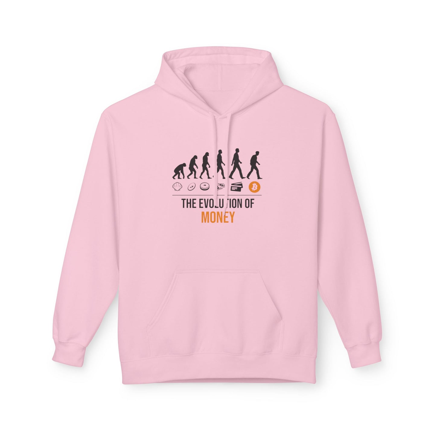 The Evolution of Money Hoodie (front design) – Crypto Vault Pullover