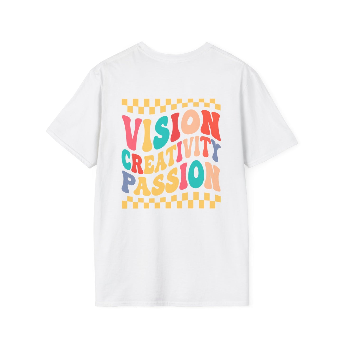 Vision Creativity Passion Tee (front logo + back design) – Meme Culture Shirt