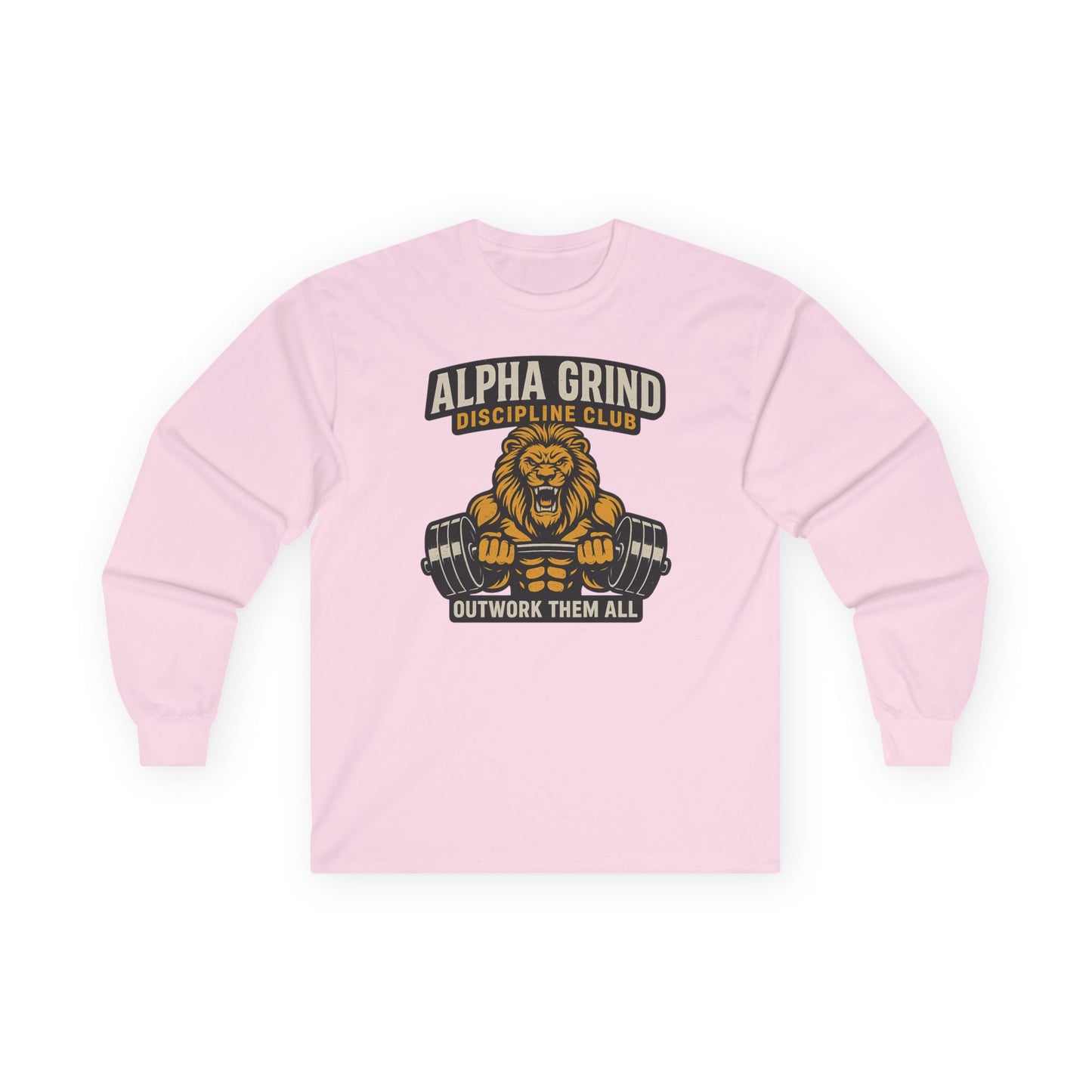 Alpha Grind Long Sleeve (front design) – Gym Apparel