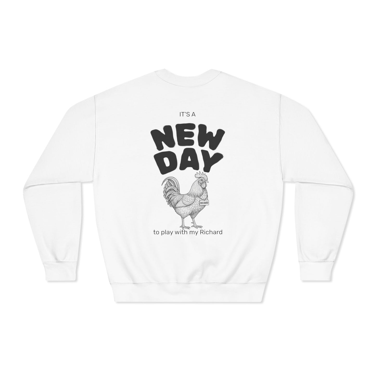 Richard Dryblend Crewneck Sweatshirt (front logo + back design) - Meme Apparel