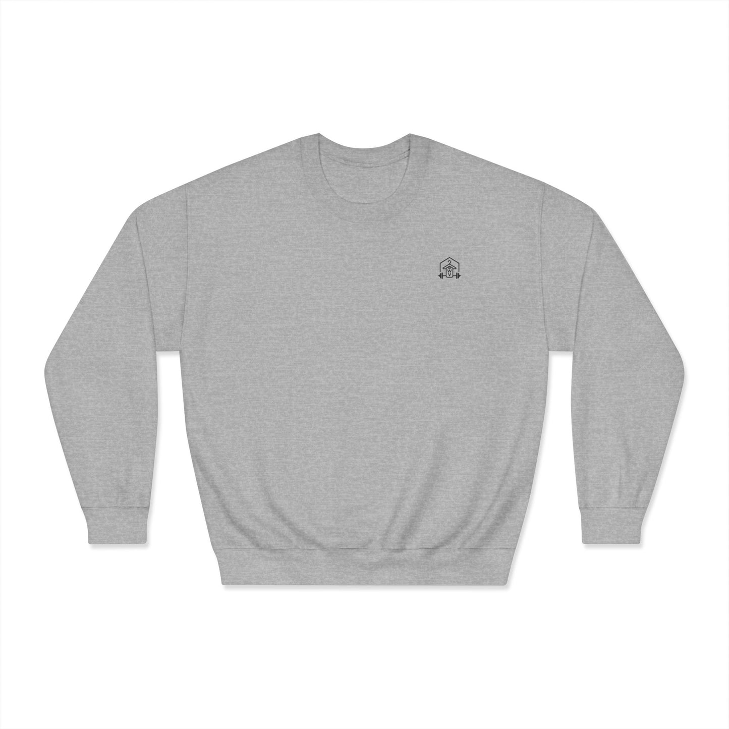 Dominate DryBlend Crewneck Sweatshirt (front logo + back design) – Gym Apparel