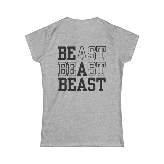 Be a Beast Tee (front logo + back design) – Discipline Club Women’s Shirt