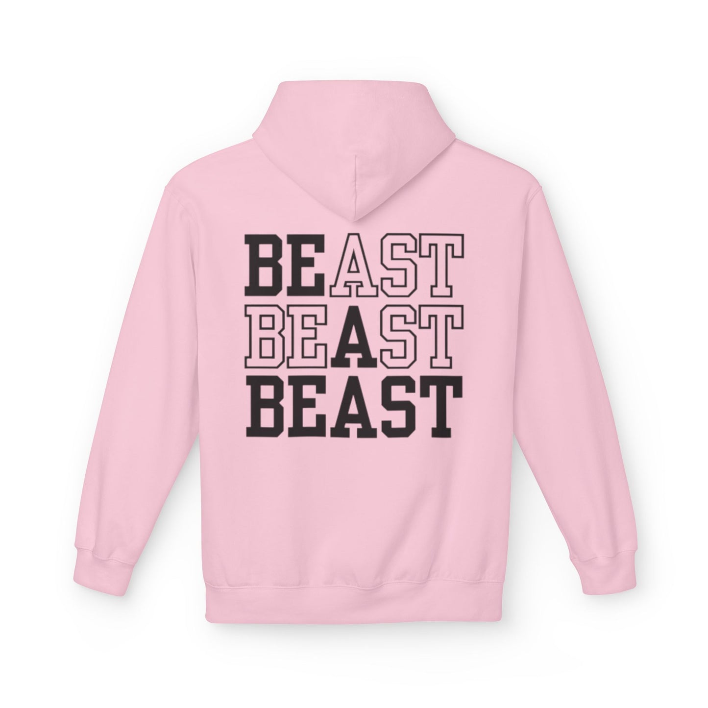 Be a Beast Hoodie (front logo + back design) – Discipline Club Pullover