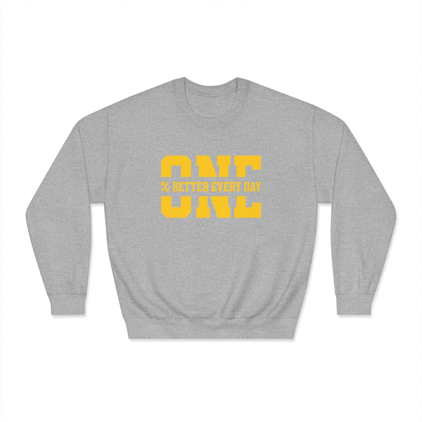 1% Better Every Day Crewneck Sweatshirt (front design) – Discipline Club Pullover