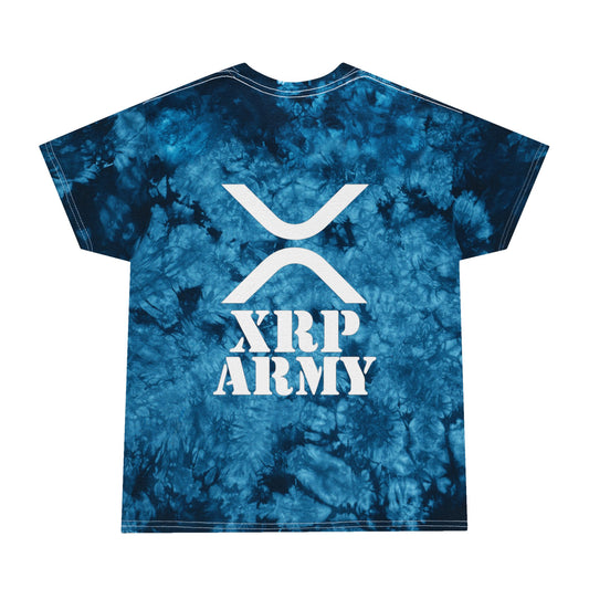 XRP Army Tie-Dye Tee (front logo + back design) – Crypto Vault Shirt