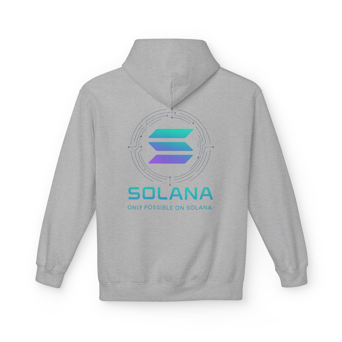 Only Possible on Solana Hoodie (front logo + back design) – Crypto Vault Pullover