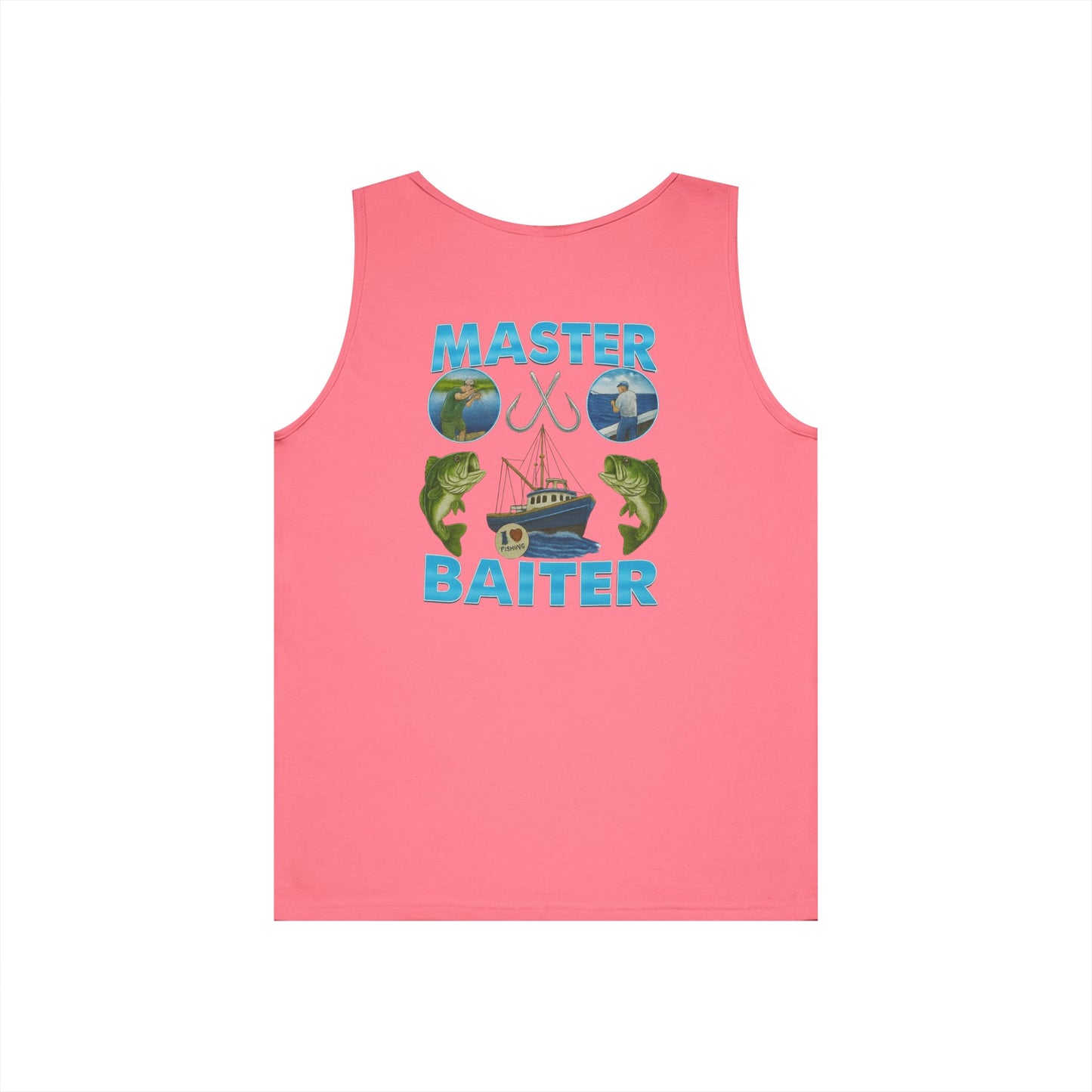 Master Baiter Tank Top (front logo + back design) - Meme Apparel