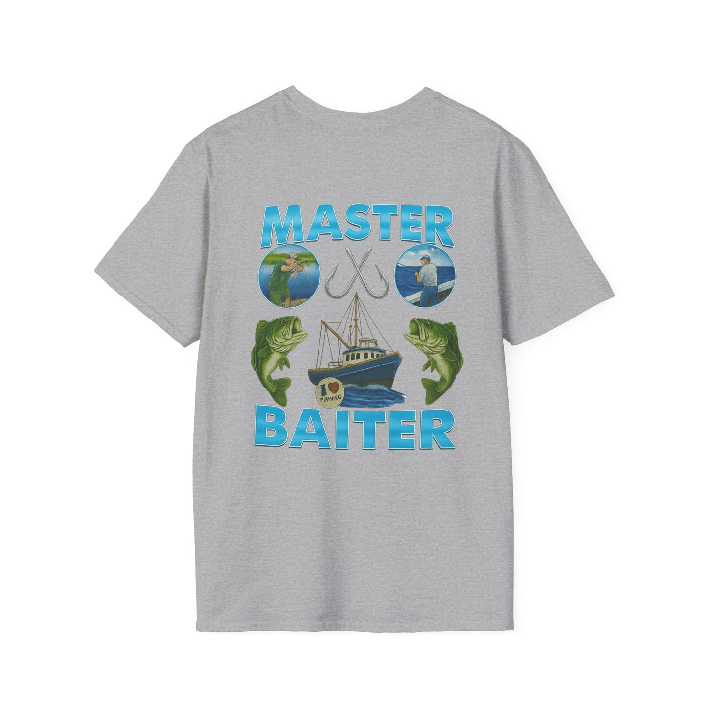 Master Baiter T-Shirt (front logo + back design) - Meme Apparel