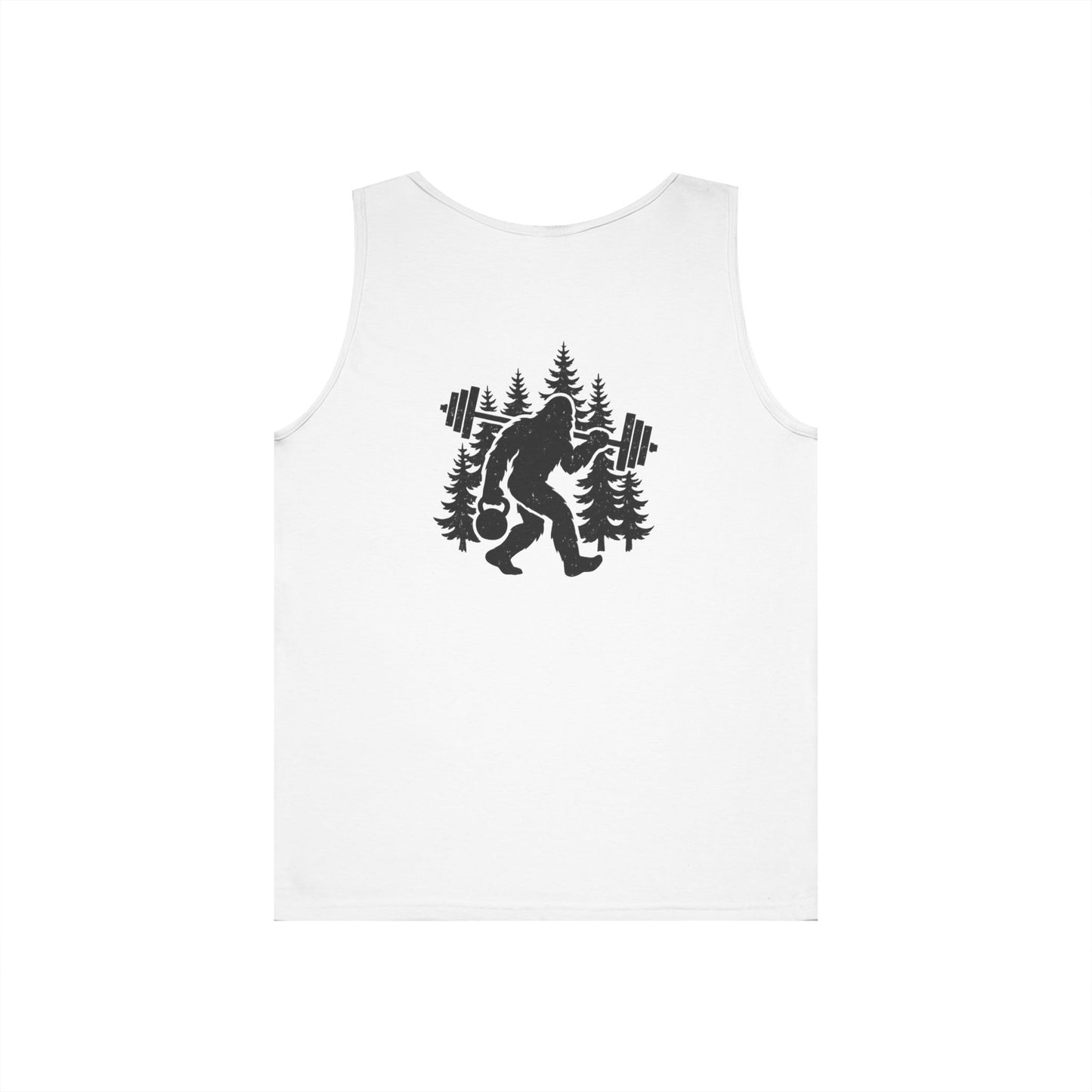 Bigfoot Gains Tank Top (front logo + back design) – Discipline Club Shirt