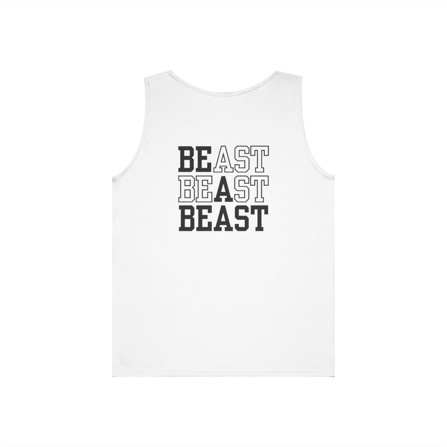 Be a Beast Tank Top (front logo + back design) – Discipline Club Shirt