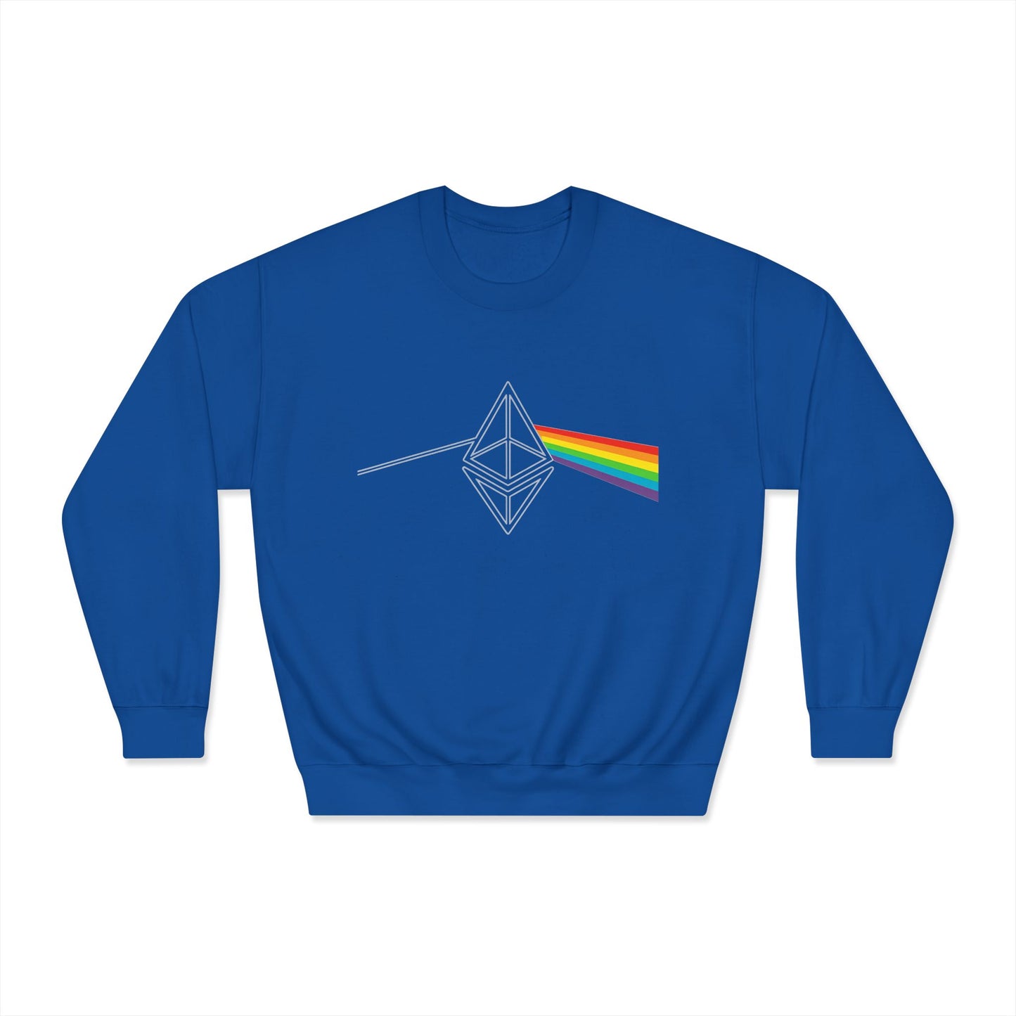 Ethereum Dark Side of the Moon Crewneck Sweatshirt (front design) – Crypto Vault Pullover