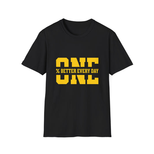 1% Better Every Day Tee (front design) – Discipline Club Shirt