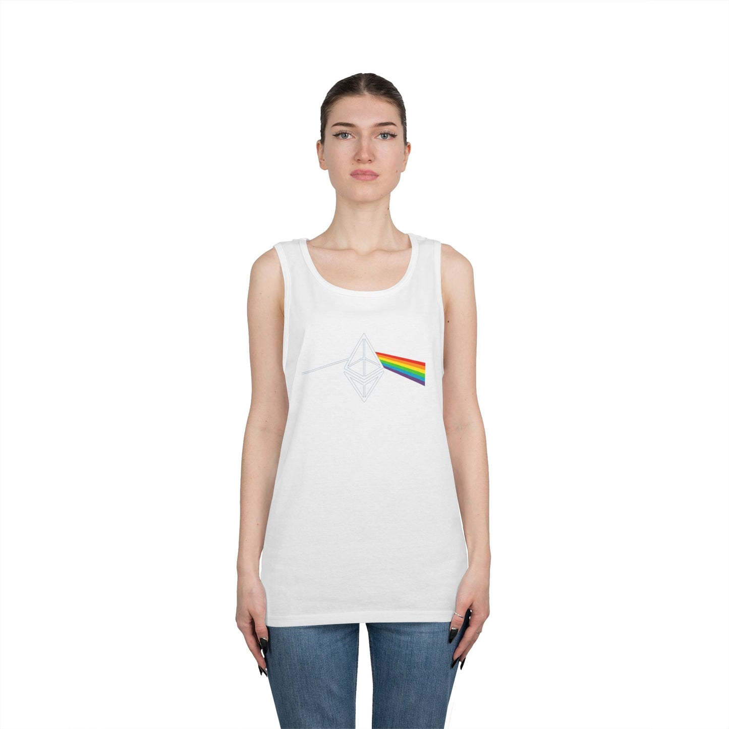 Ethereum Dark Side of the Moon Tank Top (front design) – Crypto Vault Shirt