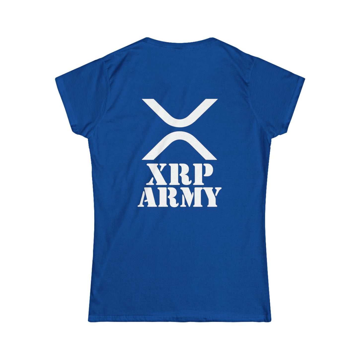 XRP Army Tee (front logo + back design) – Crypto Vault Women’s Shirt