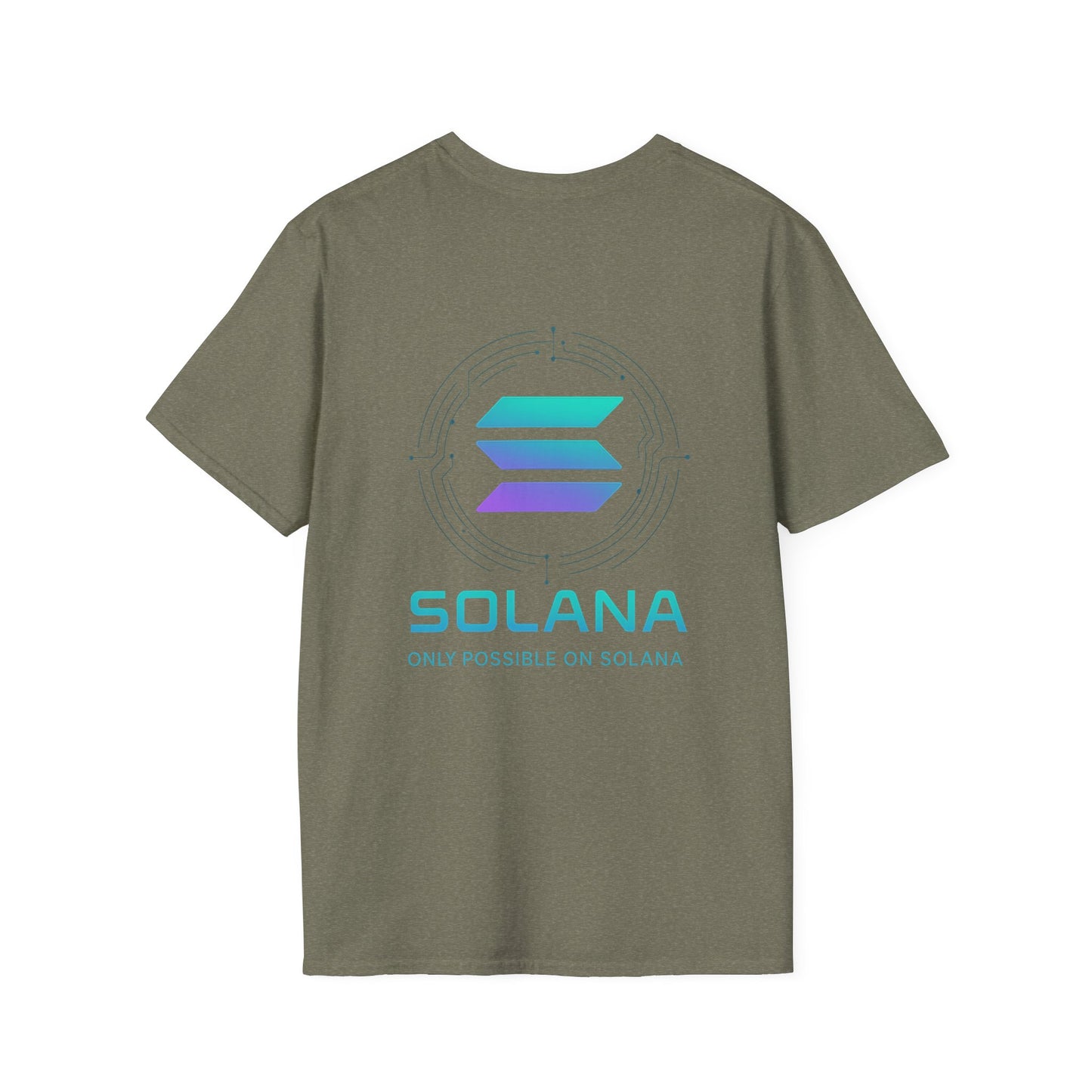 Only Possible on Solana Tee (front logo + back design) – Crypto Vault Shirt