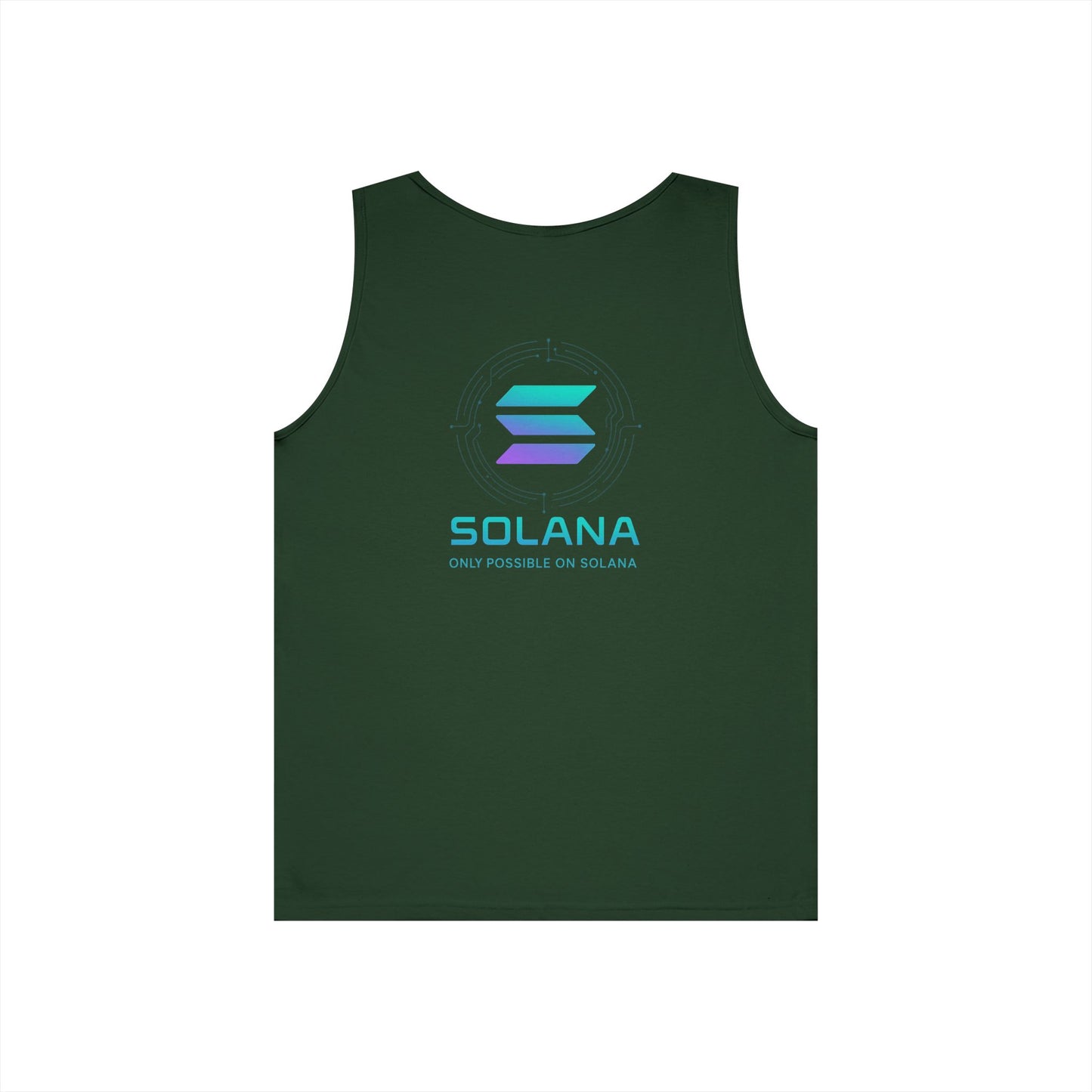 Only Possible on Solana Tank Top (front logo + back design) – Crypto Vault Shirt