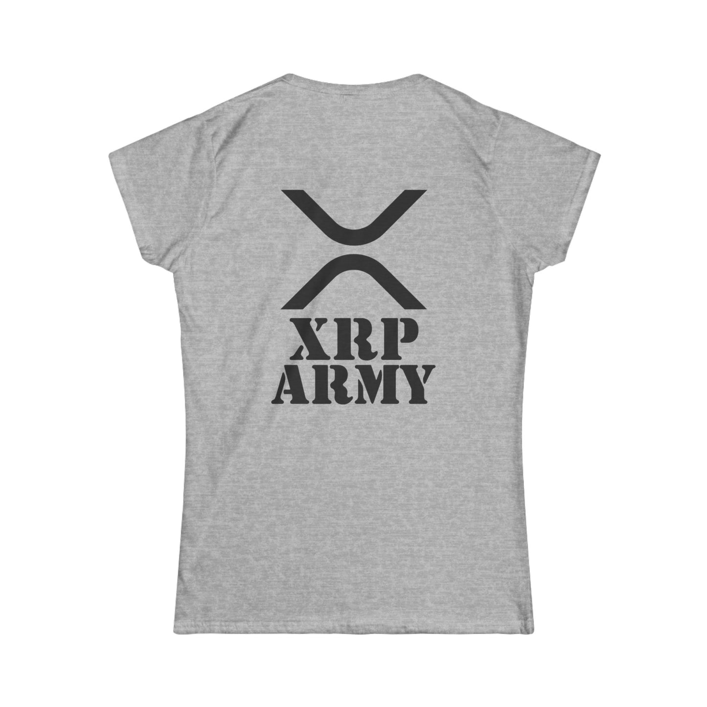 XRP Army Tee (front logo + back design) – Crypto Vault Women’s Shirt