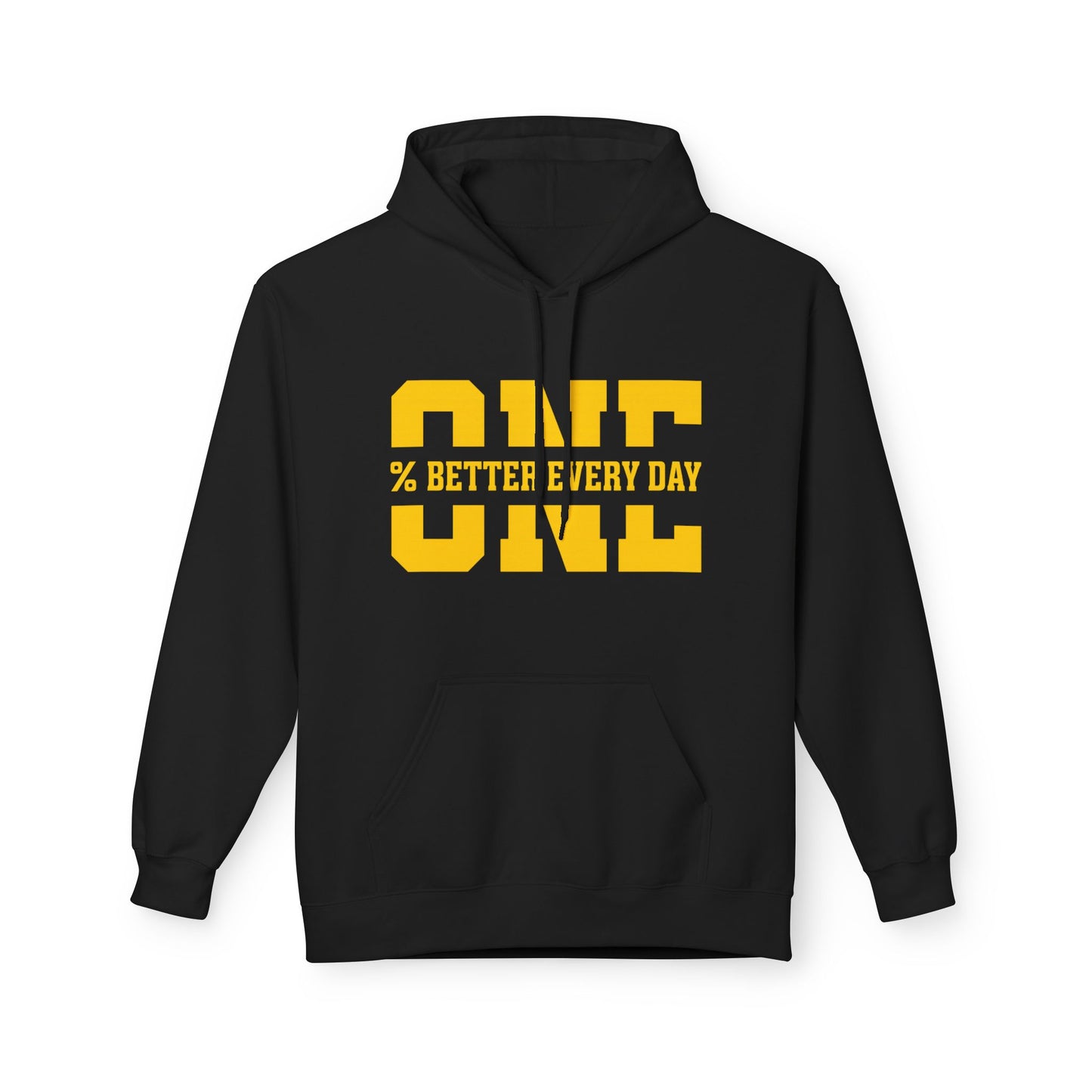 1% Better Every Day Hoodie (front design) – Discipline Club Pullover