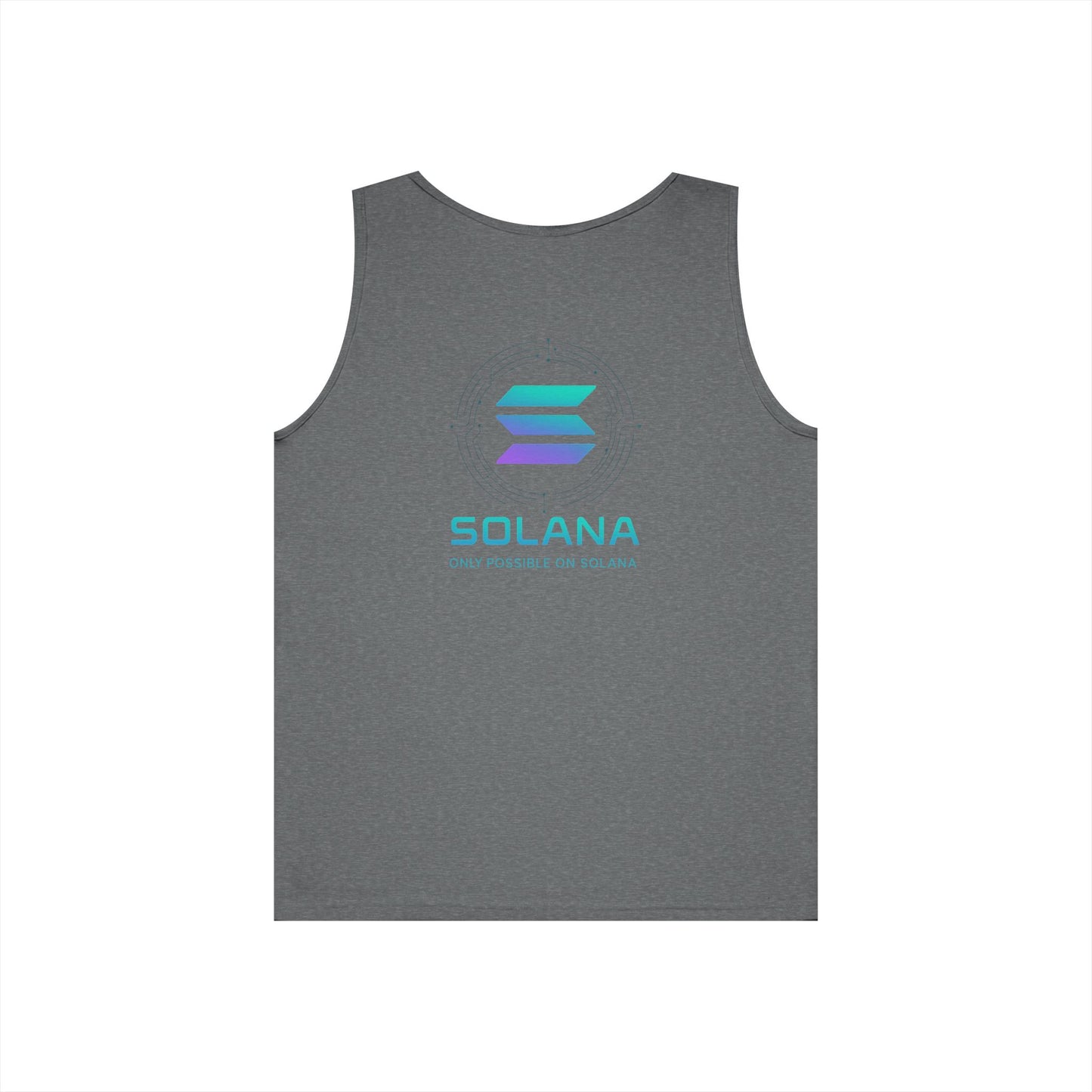 Only Possible on Solana Tank Top (front logo + back design) – Crypto Vault Shirt