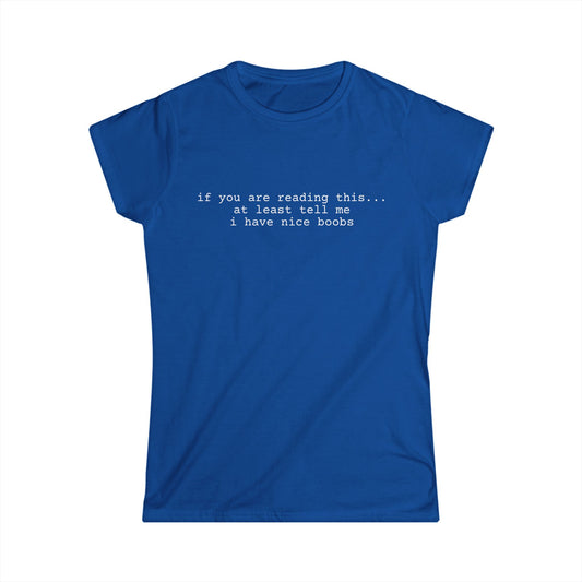 Nice Boobs Women's Tee (front design) – Meme Apparel