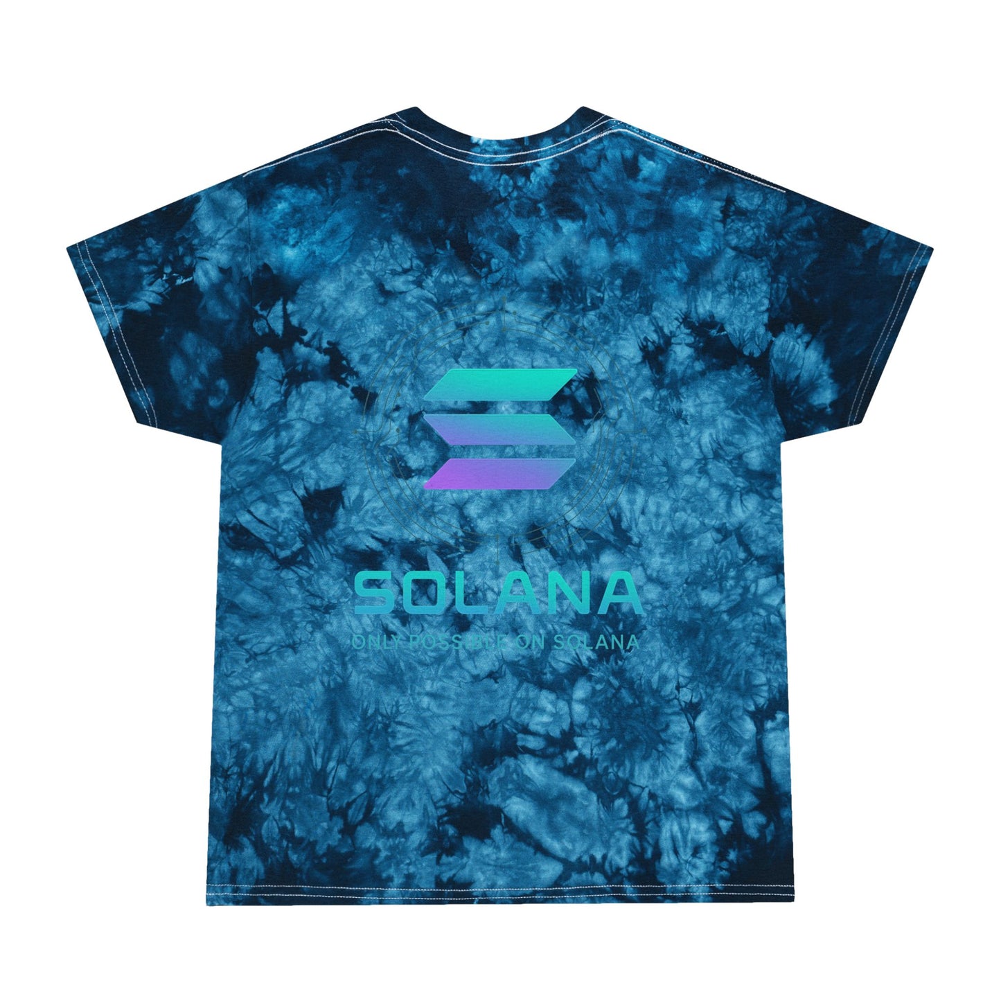 Only Possible on Solana Tie-Dye Tee (front logo + back design) – Crypto Vault Shirt