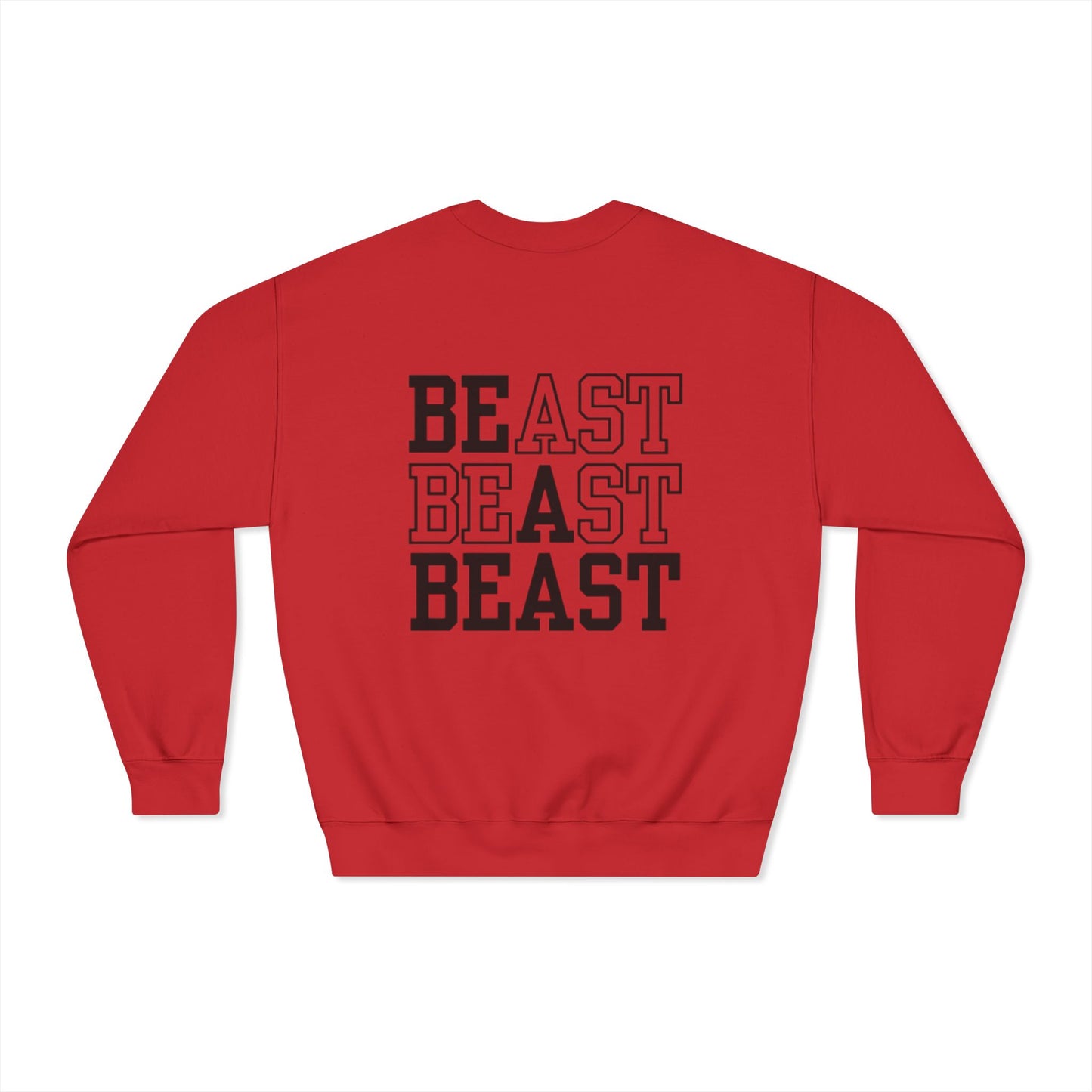 Be a Beast Crewneck Sweatshirt (front logo + back design) – Discipline Club Pullover