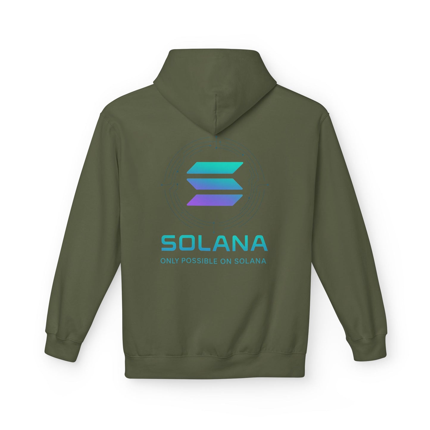 Only Possible on Solana Hoodie (front logo + back design) – Crypto Vault Pullover