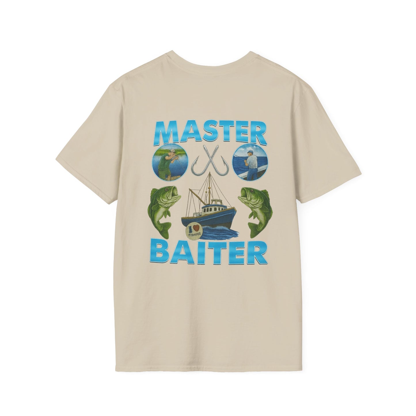 Master Baiter T-Shirt (front logo + back design) - Meme Apparel