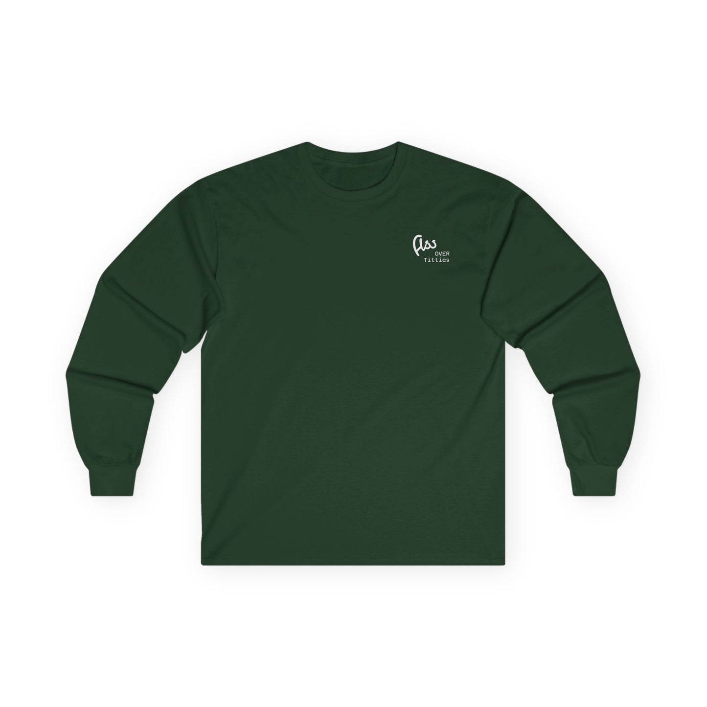 Ass Over Titties Long Sleeve Tee (front design) - Meme Apparel