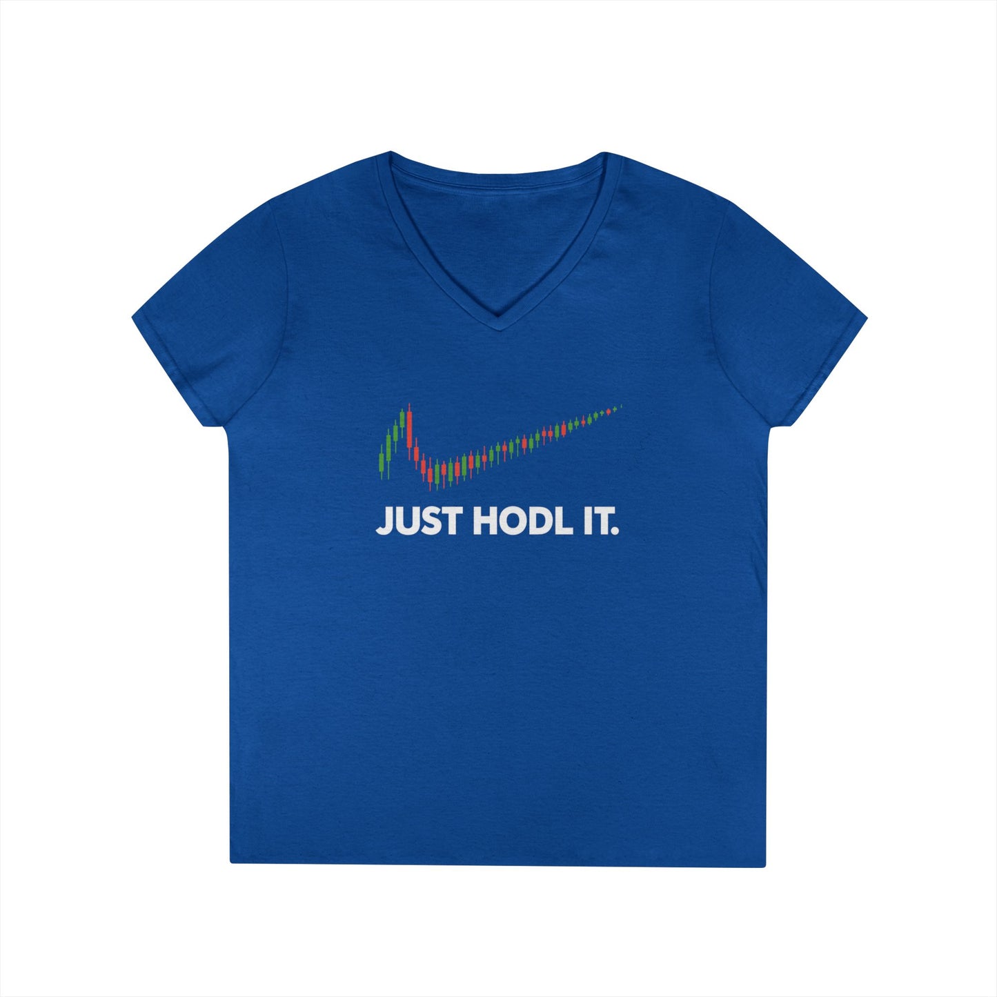 Just HODL It Tee (front design) – Crypto Vault V-Neck Shirt