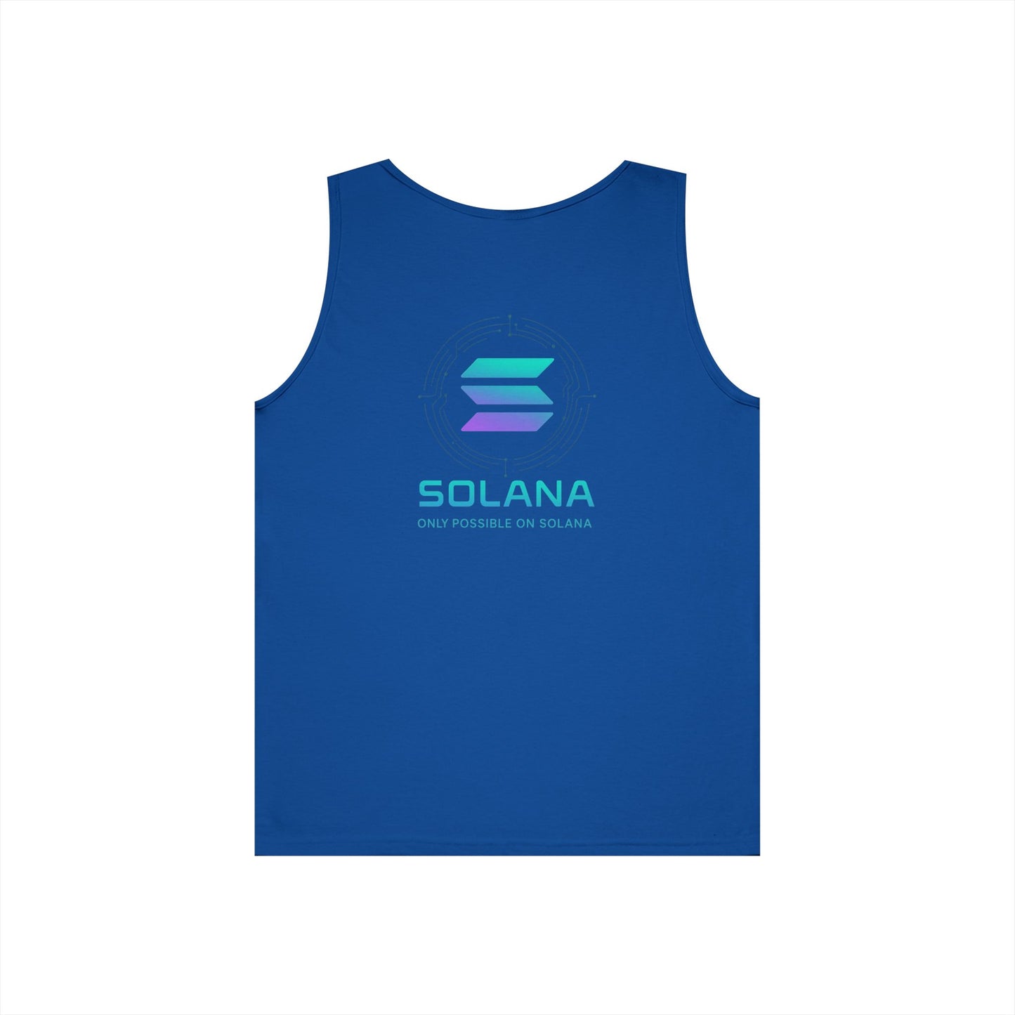 Only Possible on Solana Tank Top (front logo + back design) – Crypto Vault Shirt