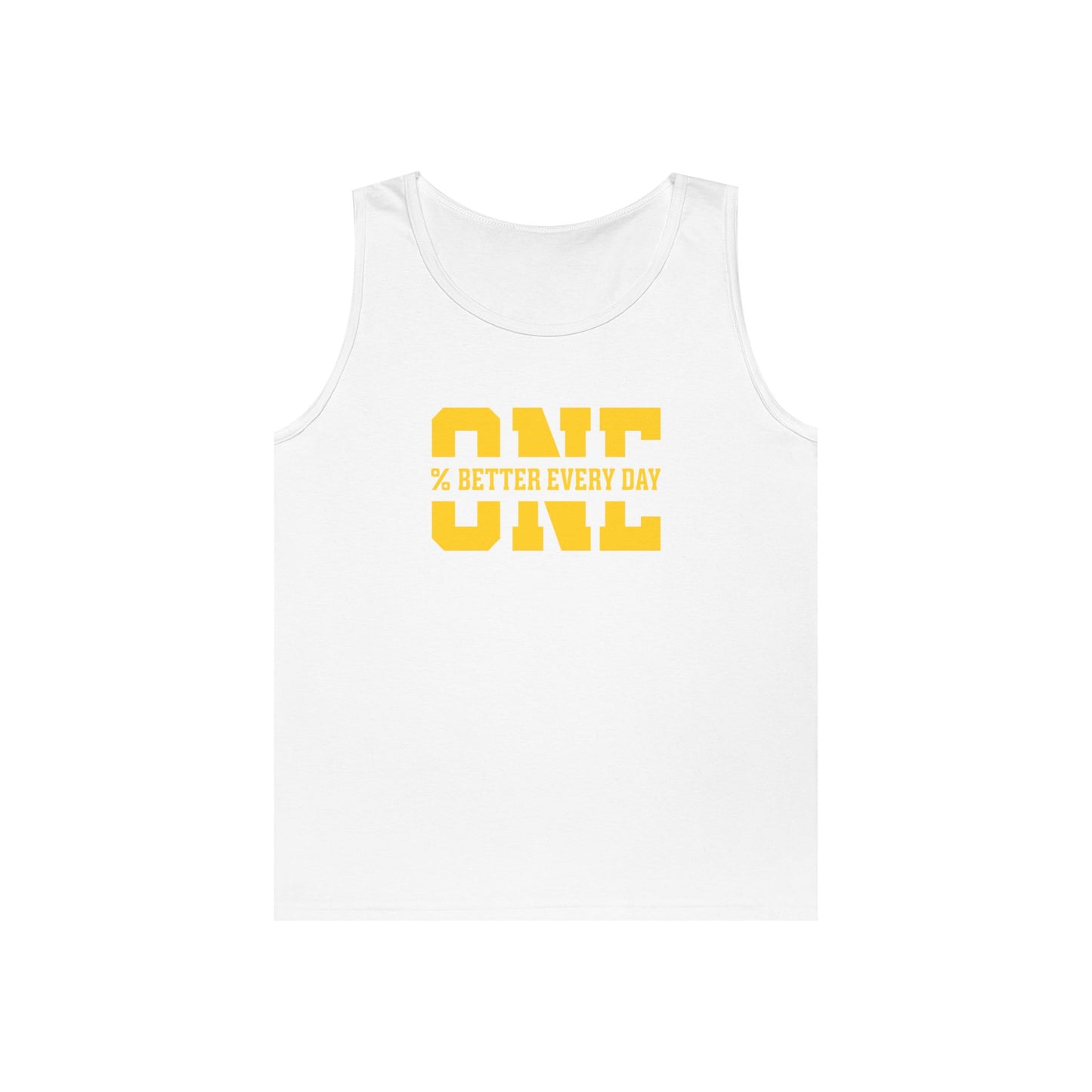 1% Better Every Day Tank Top (front design) – Discipline Club Shirt