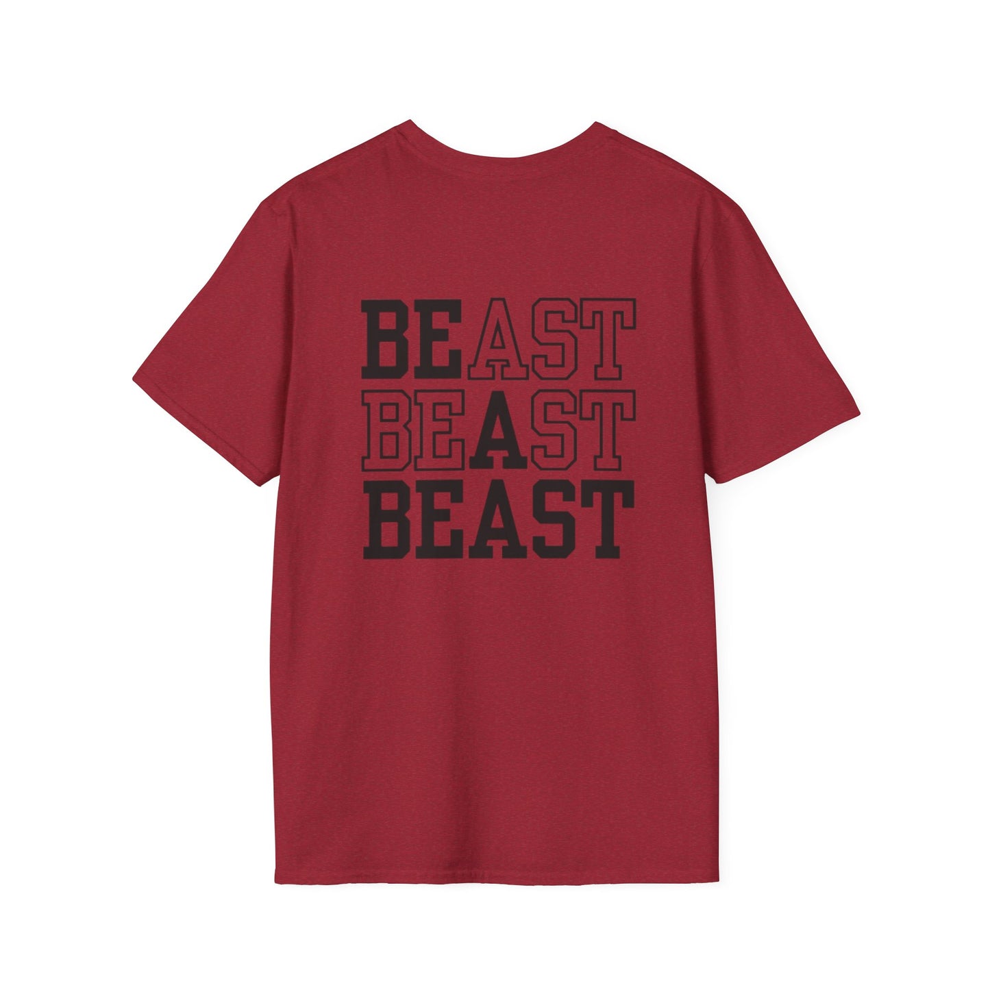 Be a Beast Tee (front logo + back design) – Discipline Club Shirt