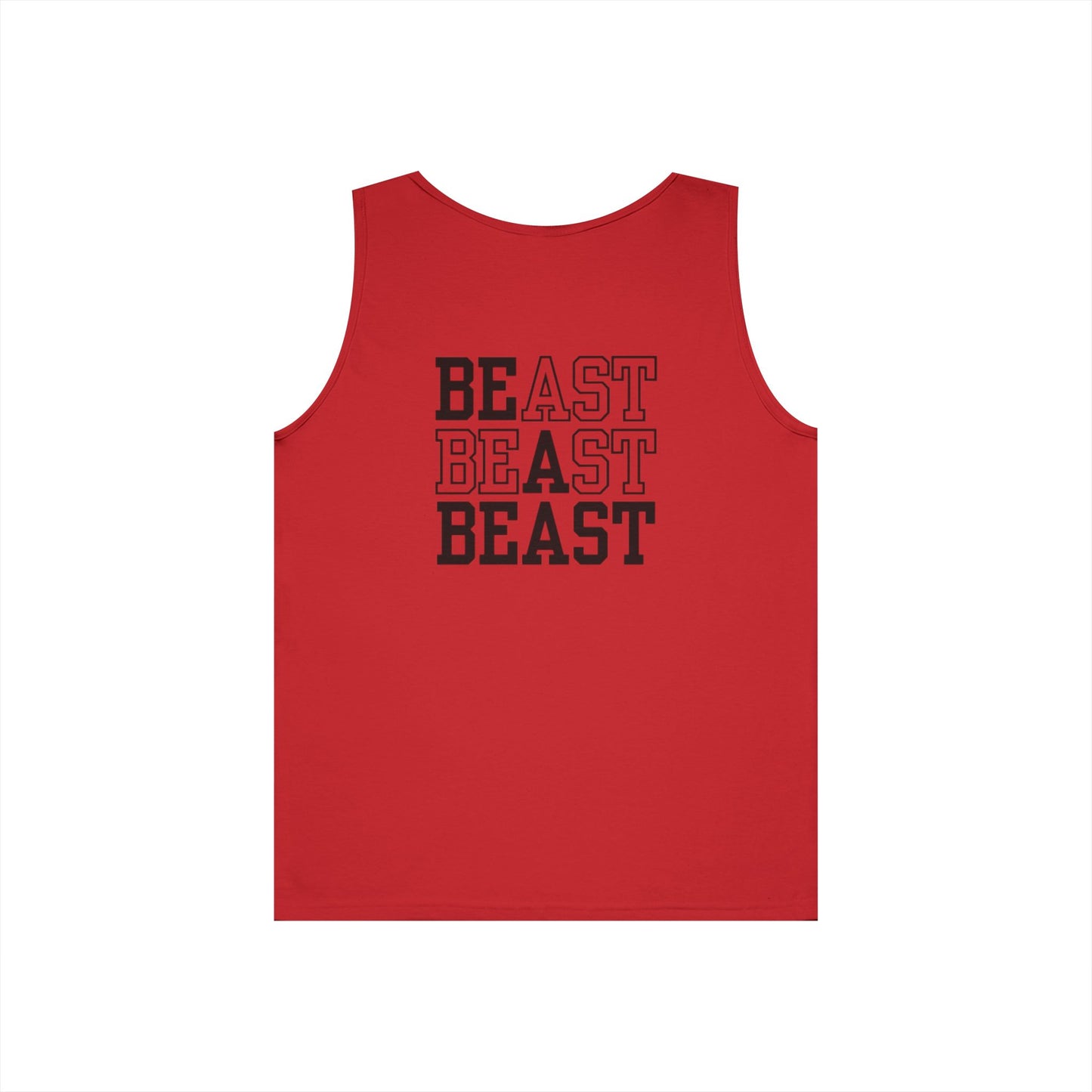 Be a Beast Tank Top (front logo + back design) – Discipline Club Shirt