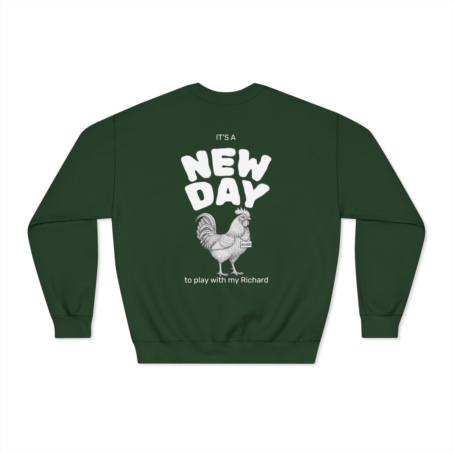 Richard Dryblend Crewneck Sweatshirt (front logo + back design) - Meme Apparel